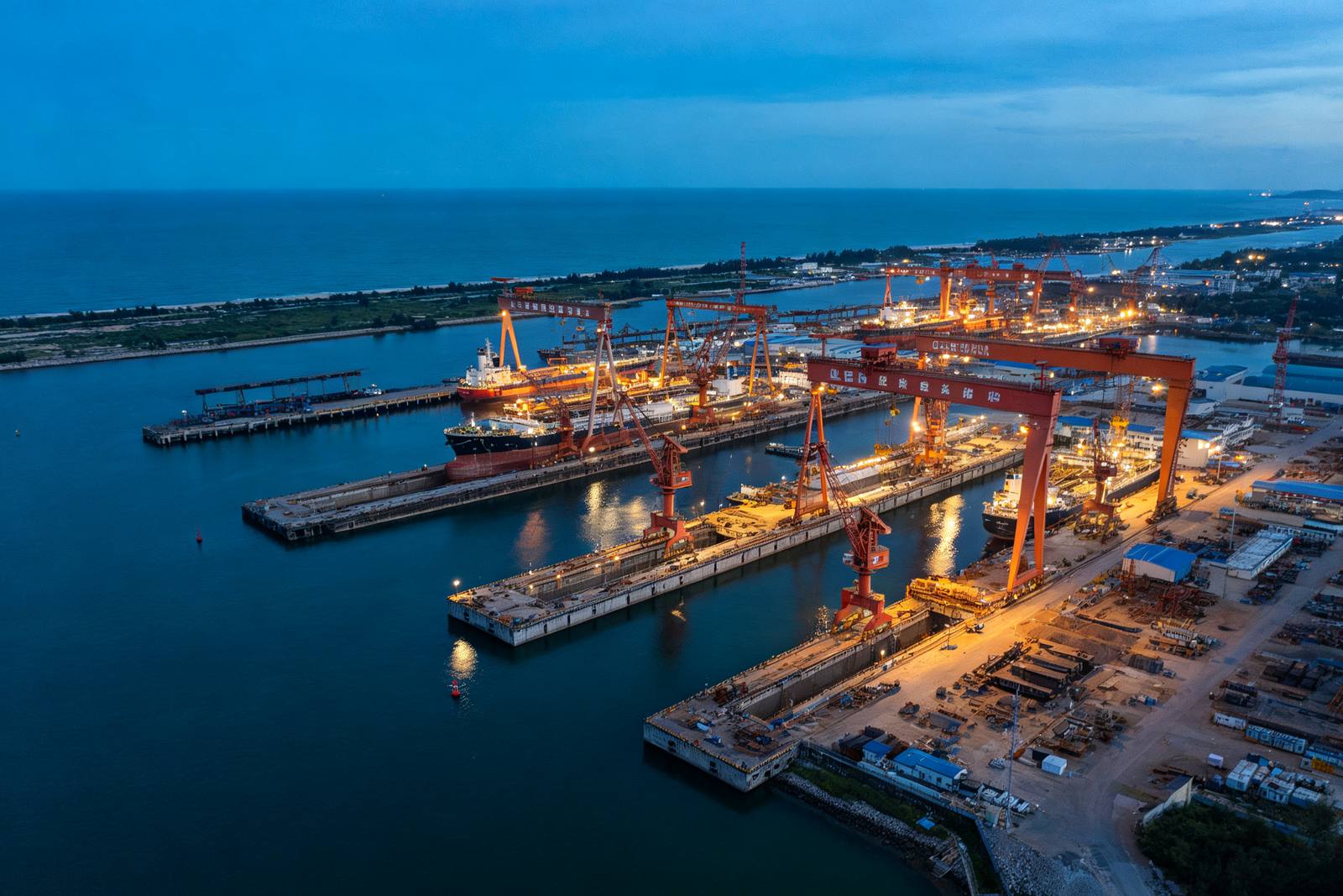广州南沙船舶建造基地 Nansha shipbuilding base